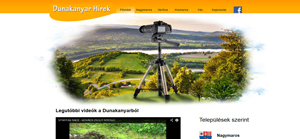 www.dunakanyarhirek.hu honlapja